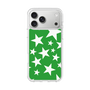 スリムプロテクションケース［ Stars - Green ］