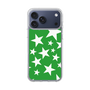 スリムプロテクションケース［ Stars - Green ］