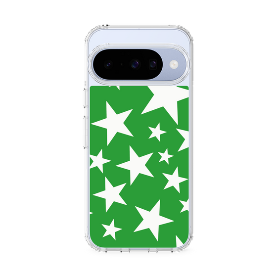 スリムプロテクションケース［ Stars - Green ］