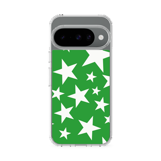 スリムプロテクションケース［ Stars - Green ］