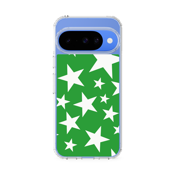 スリムプロテクションケース［ Stars - Green ］
