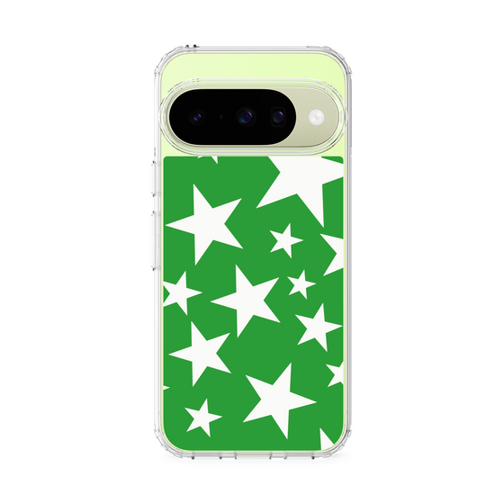 スリムプロテクションケース［ Stars - Green ］