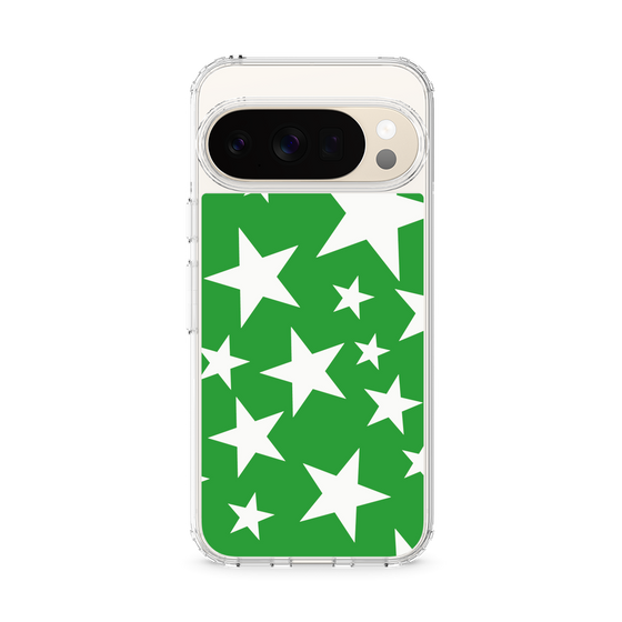 スリムプロテクションケース［ Stars - Green ］