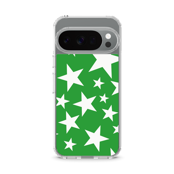 スリムプロテクションケース［ Stars - Green ］