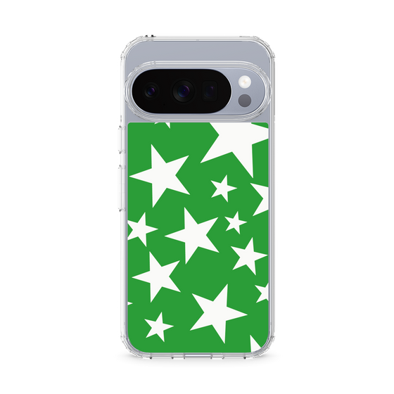 スリムプロテクションケース［ Stars - Green ］
