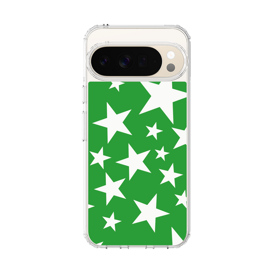 スリムプロテクションケース［ Stars - Green ］
