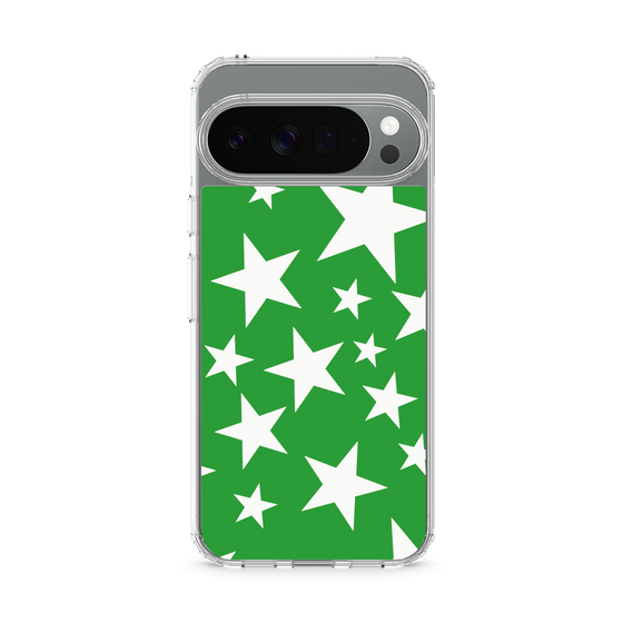 スリムプロテクションケース［ Stars - Green ］
