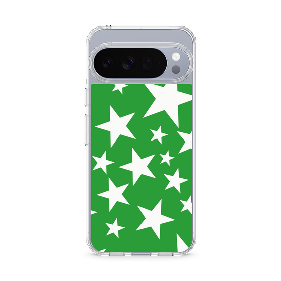 スリムプロテクションケース［ Stars - Green ］