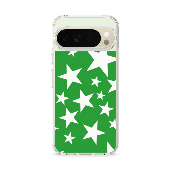 スリムプロテクションケース［ Stars - Green ］