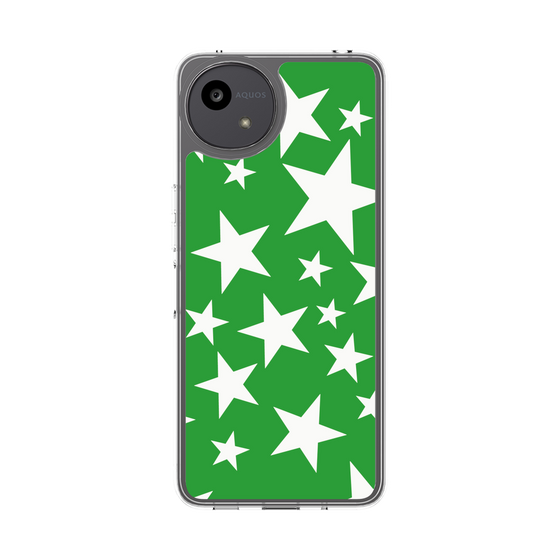 スリムプロテクションケース［ Stars - Green ］