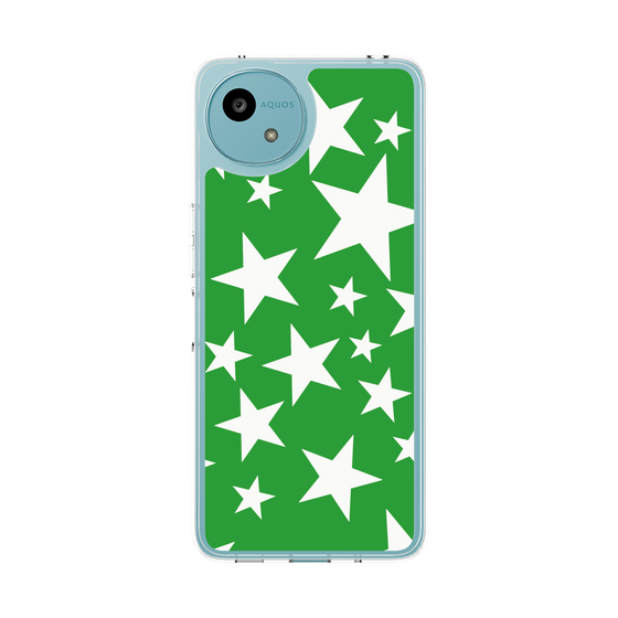スリムプロテクションケース［ Stars - Green ］