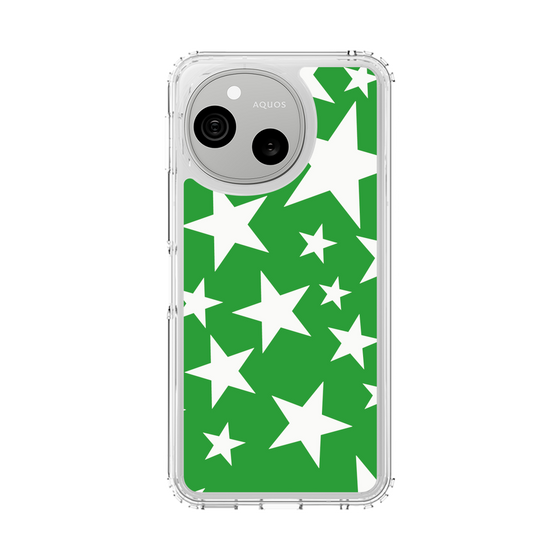 スリムプロテクションケース［ Stars - Green ］