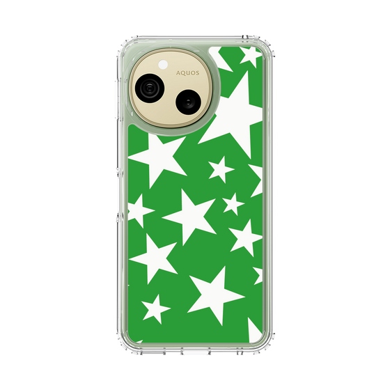 スリムプロテクションケース［ Stars - Green ］
