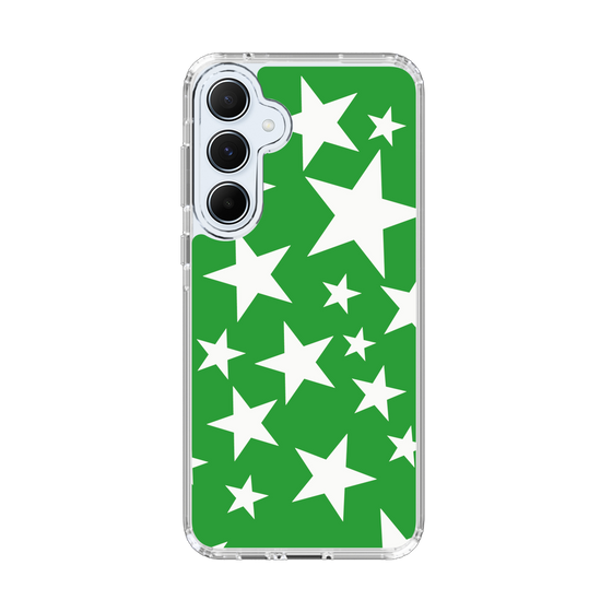 スリムプロテクションケース［ Stars - Green ］