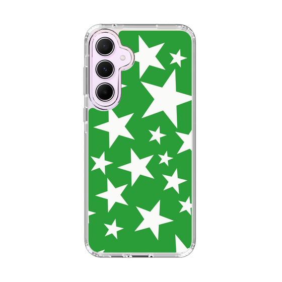 スリムプロテクションケース［ Stars - Green ］