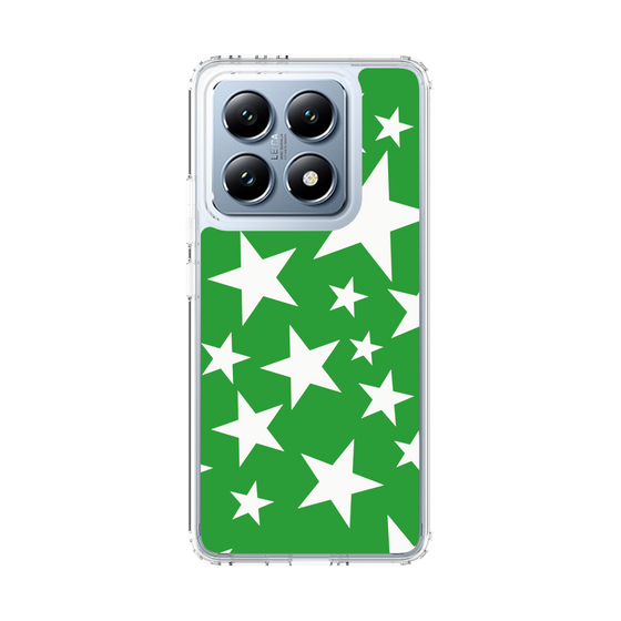 スリムプロテクションケース［ Stars - Green ］