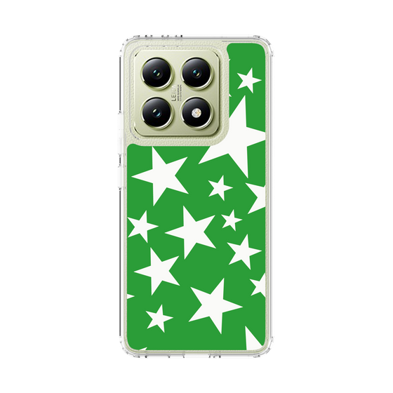 スリムプロテクションケース［ Stars - Green ］
