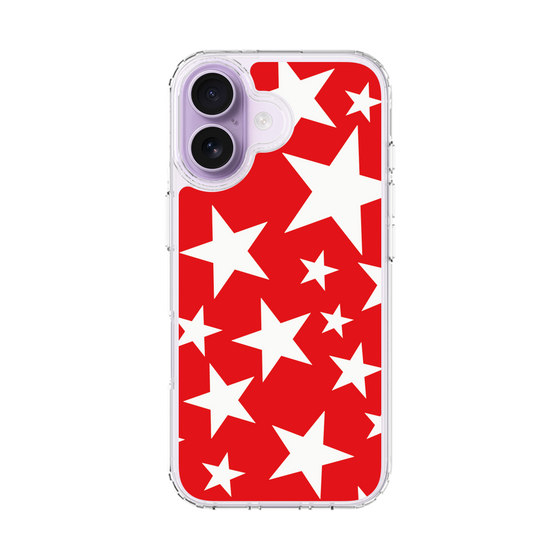スリムプロテクションケース［ Stars - Red ］