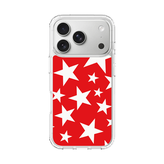 スリムプロテクションケース［ Stars - Red ］
