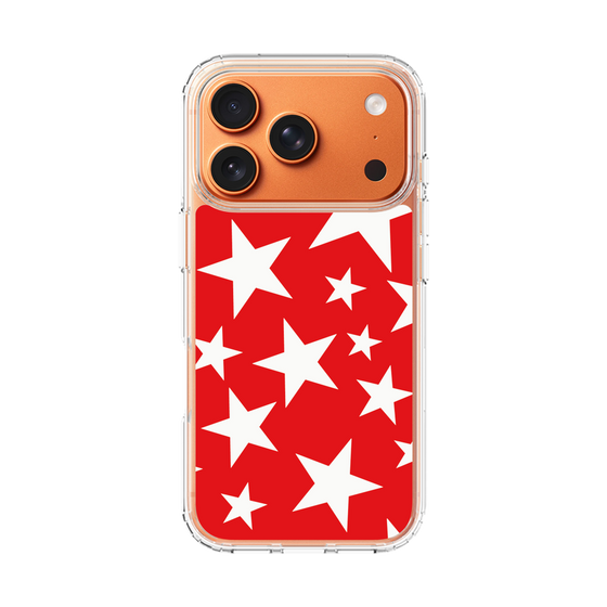 スリムプロテクションケース［ Stars - Red ］