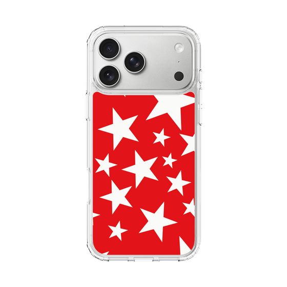 スリムプロテクションケース［ Stars - Red ］