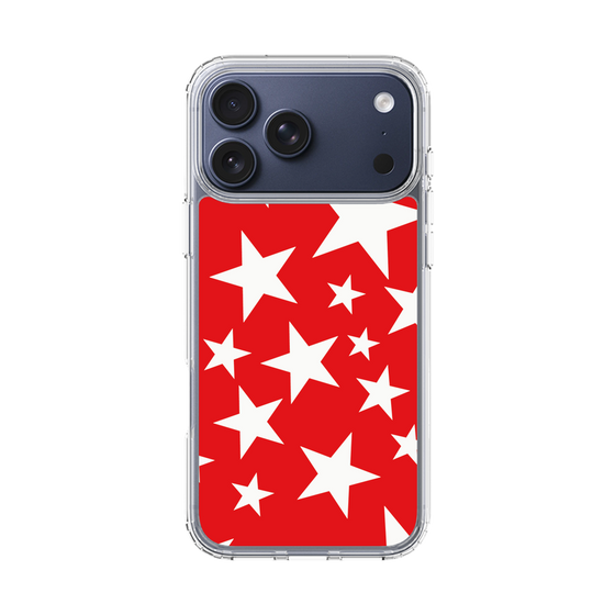 スリムプロテクションケース［ Stars - Red ］