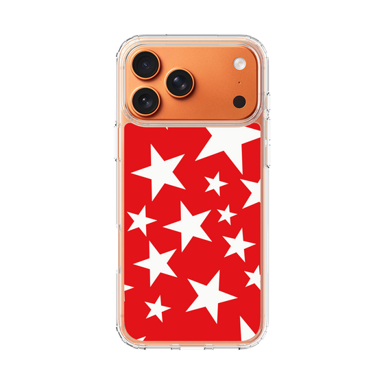 スリムプロテクションケース［ Stars - Red ］