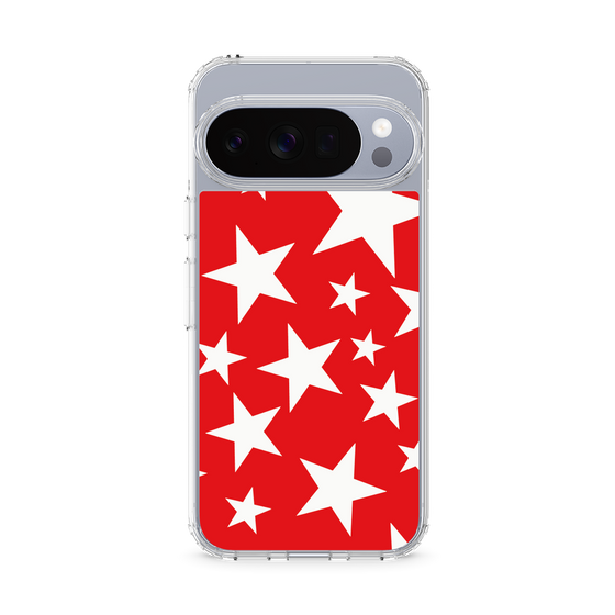 スリムプロテクションケース［ Stars - Red ］