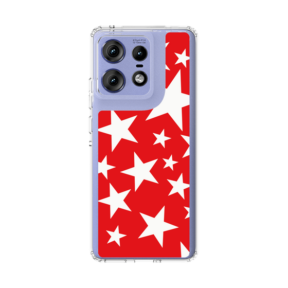 スリムプロテクションケース［ Stars - Red ］