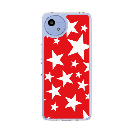スリムプロテクションケース［ Stars - Red ］