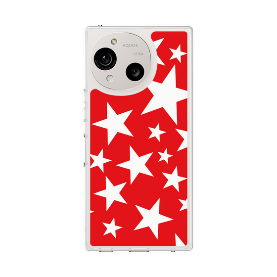 スリムプロテクションケース［ Stars - Red ］