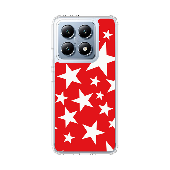 スリムプロテクションケース［ Stars - Red ］