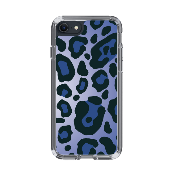 スリムプロテクションケース［ Leopard - Blue ］