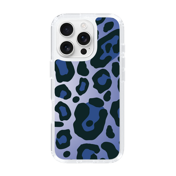 スリムプロテクションケース［ Leopard - Blue ］