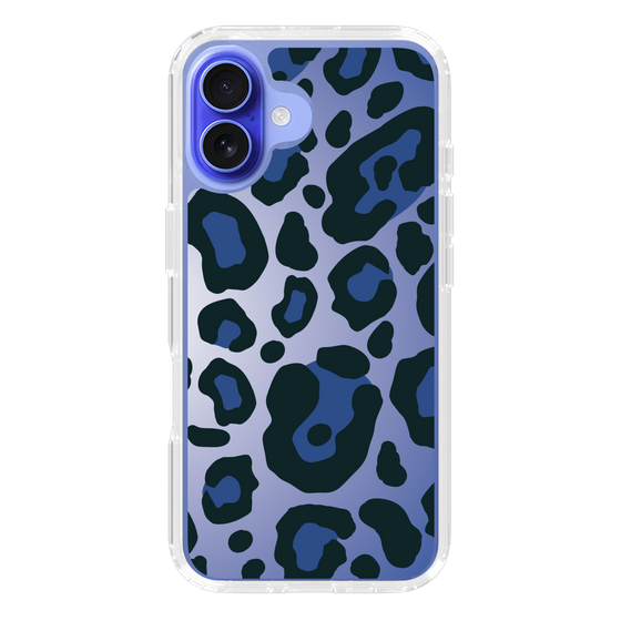 スリムプロテクションケース［ Leopard - Blue ］