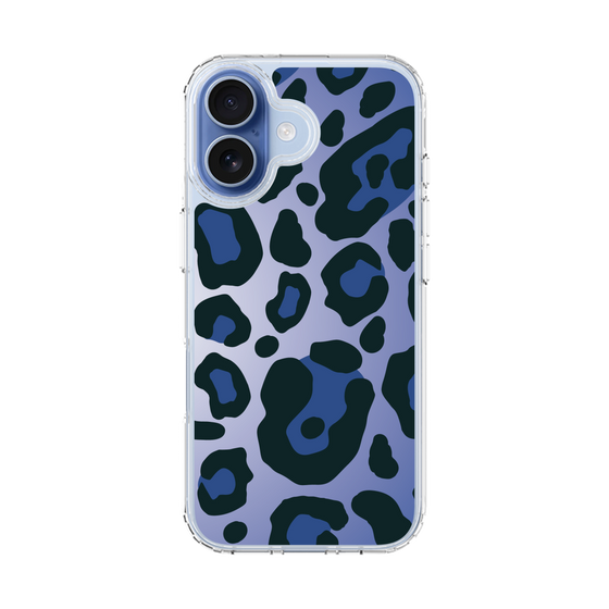 スリムプロテクションケース［ Leopard - Blue ］