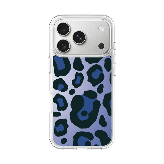 スリムプロテクションケース［ Leopard - Blue ］
