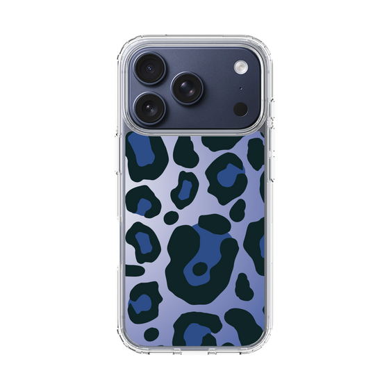 スリムプロテクションケース［ Leopard - Blue ］
