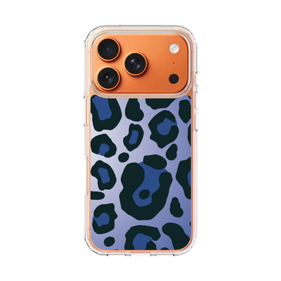 スリムプロテクションケース［ Leopard - Blue ］