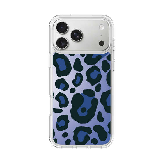 スリムプロテクションケース［ Leopard - Blue ］