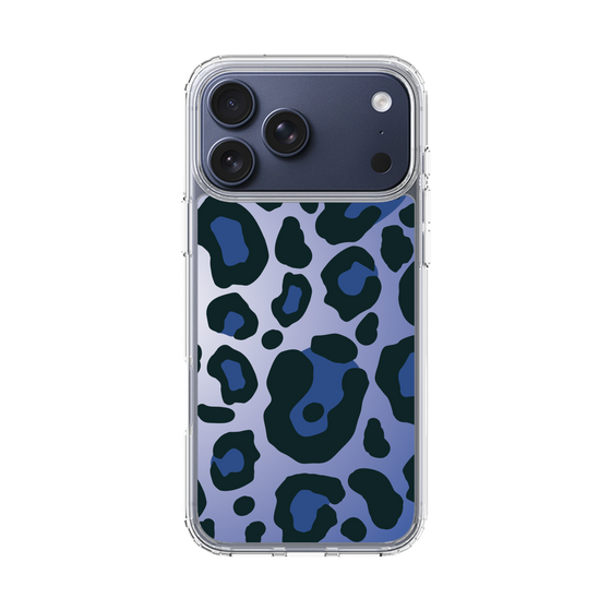 スリムプロテクションケース［ Leopard - Blue ］