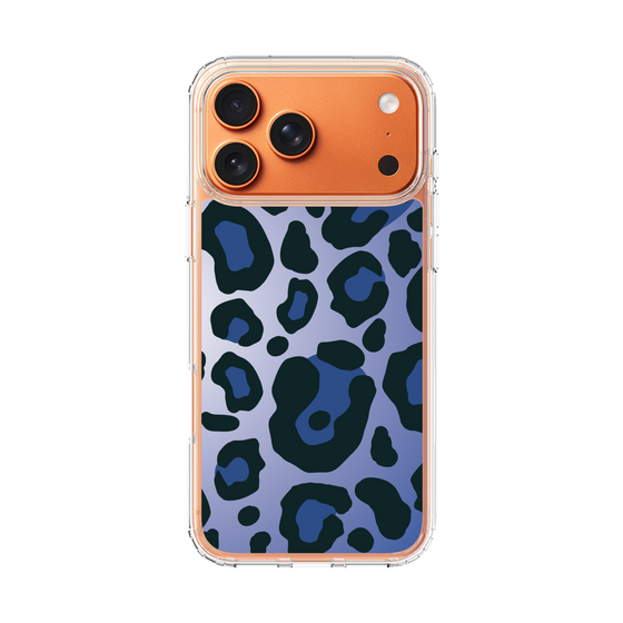 スリムプロテクションケース［ Leopard - Blue ］