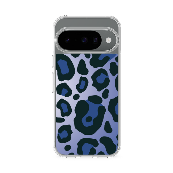 スリムプロテクションケース［ Leopard - Blue ］