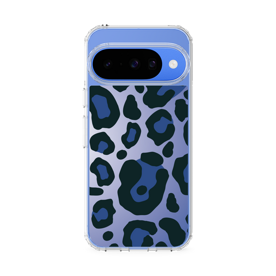 スリムプロテクションケース［ Leopard - Blue ］