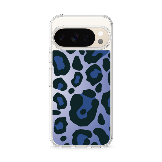 スリムプロテクションケース［ Leopard - Blue ］