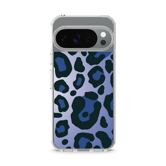 スリムプロテクションケース［ Leopard - Blue ］