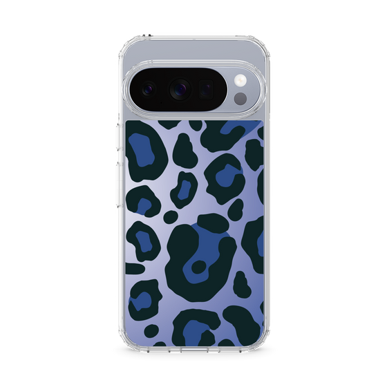 スリムプロテクションケース［ Leopard - Blue ］