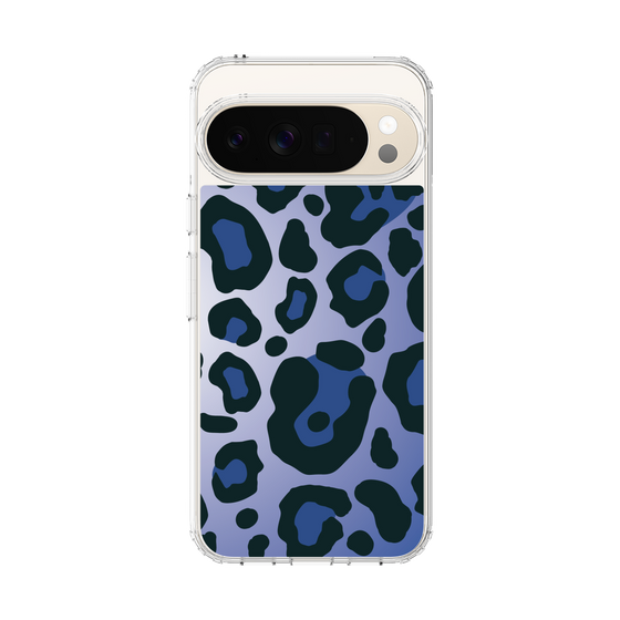 スリムプロテクションケース［ Leopard - Blue ］
