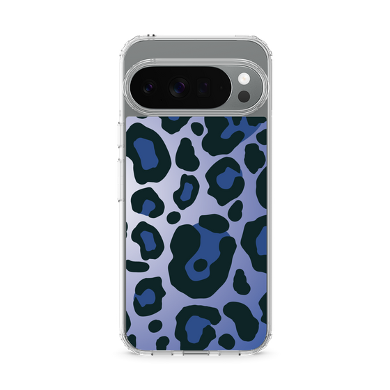 スリムプロテクションケース［ Leopard - Blue ］