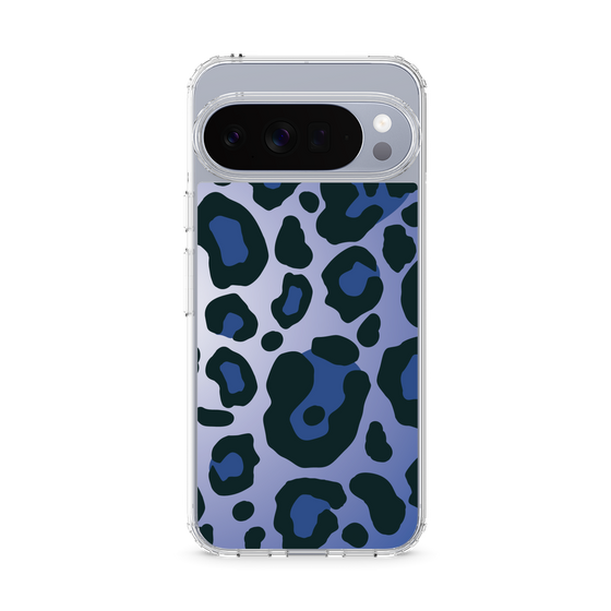 スリムプロテクションケース［ Leopard - Blue ］